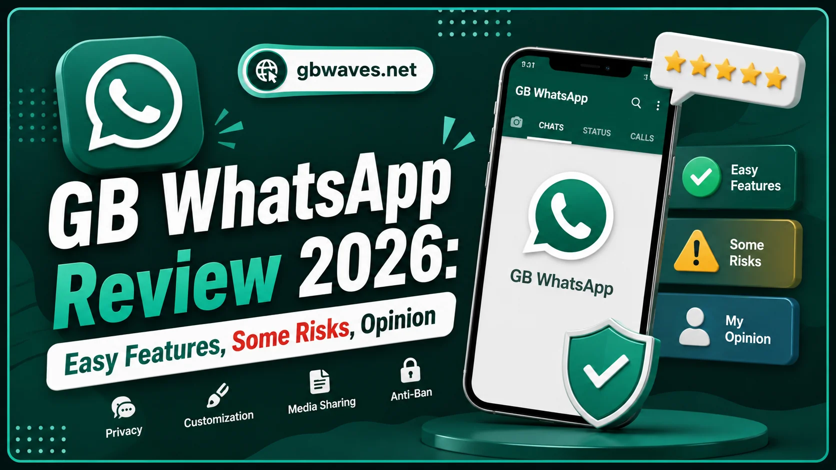 GB WhatsApp Review 2026 Easy Features, Some Risks, Opinion