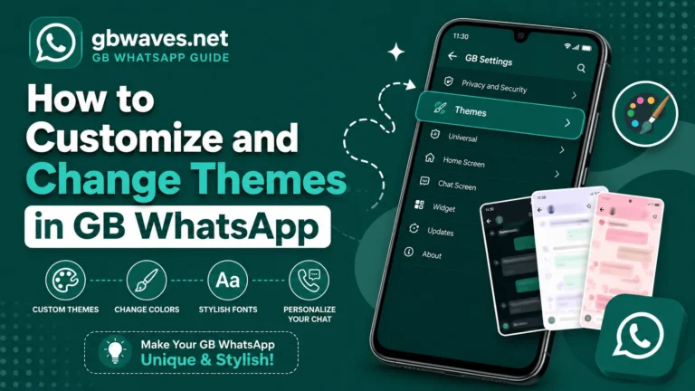How to Customize and Change Themes in GB WhatsApp