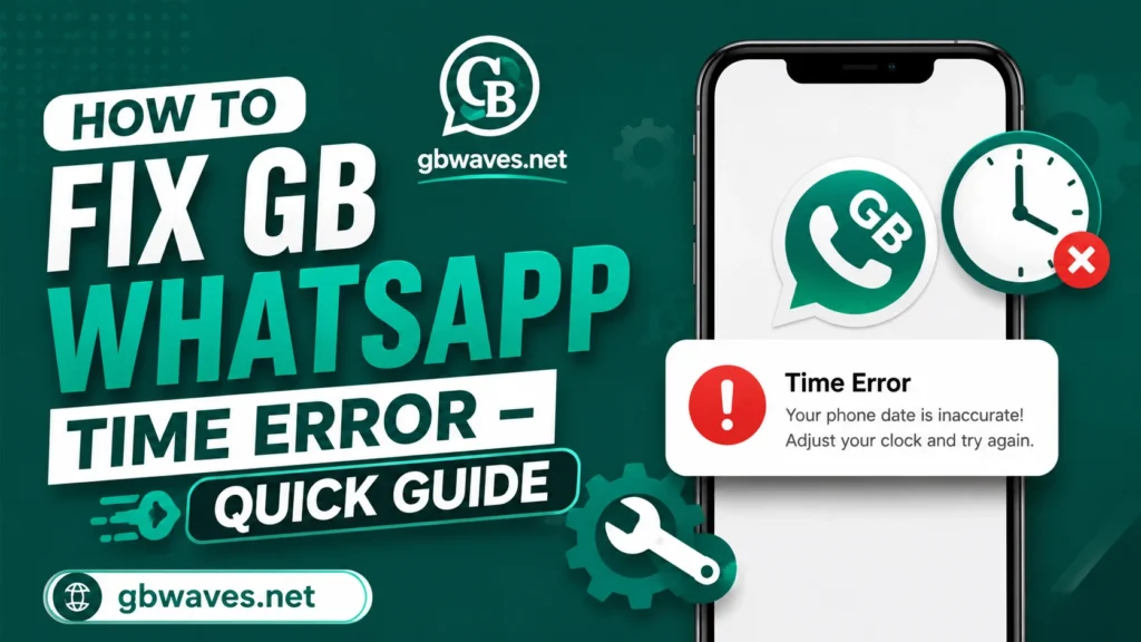 How to Fix GB WhatsApp Time Error – Quick Guide