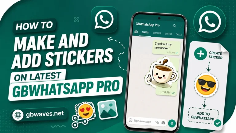 How to Make and Add Stickers on Latest GBWhatsApp Pro